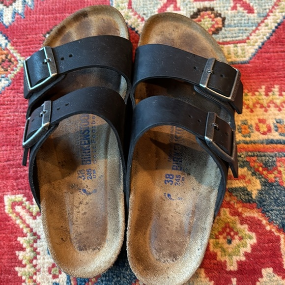 EUC Birkenstock Arizona Black 38 - Picture 4 of 5